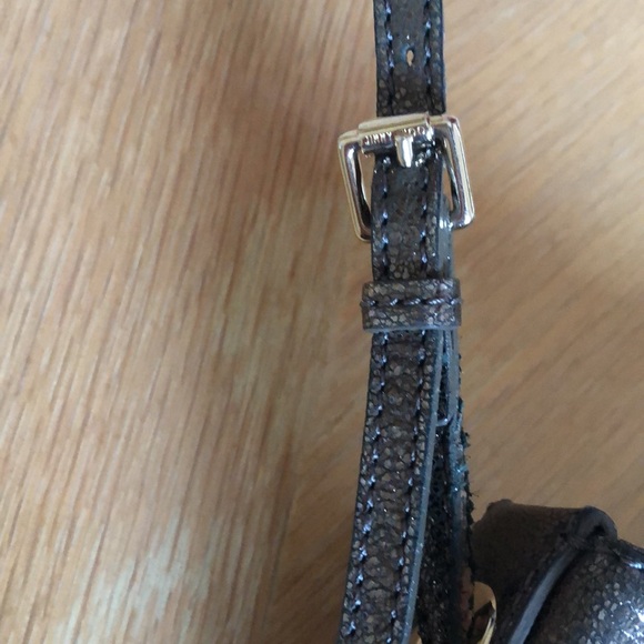 JIMMY CHOO RACHEL GLITTERING LEATHER SHOULDER BAG - Picture 9 of 16